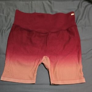 VS PINK Gradient Burgundy Women's Bike Shorts